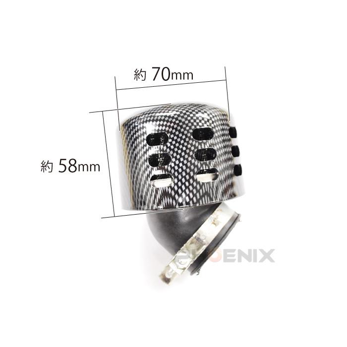 バイク モンキー ゴリラ  汎用 パワーフィルター エアフィルター 35mm カーボン柄 | CKカスタム | 03