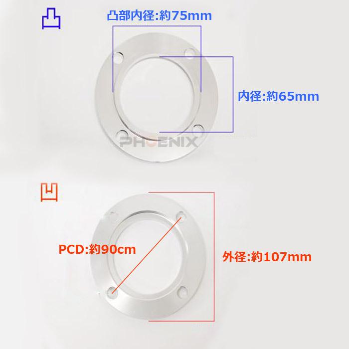 CKカスタム オフセット スペーサー 15mm アルミ製 ホイール モンキー