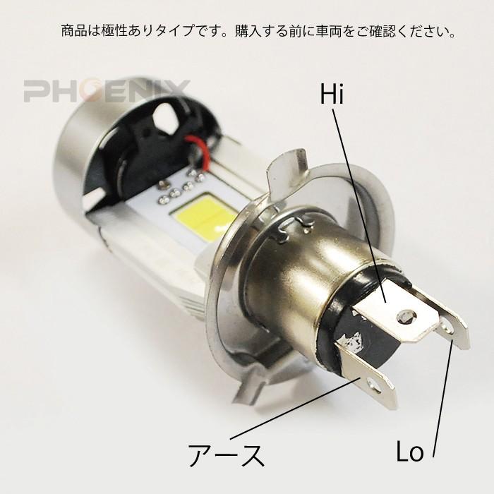 LEDヘッドライトバルブ H4 HS1 DC12V ホワイト6000K 20W 2000Lm Hi/Lo バイク 車 | CKカスタム | 02