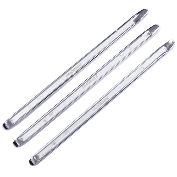 タイヤレバー 約50cm 銀 3本セット 自動車 バイク パンク修理 タイヤ交換工具 クロム