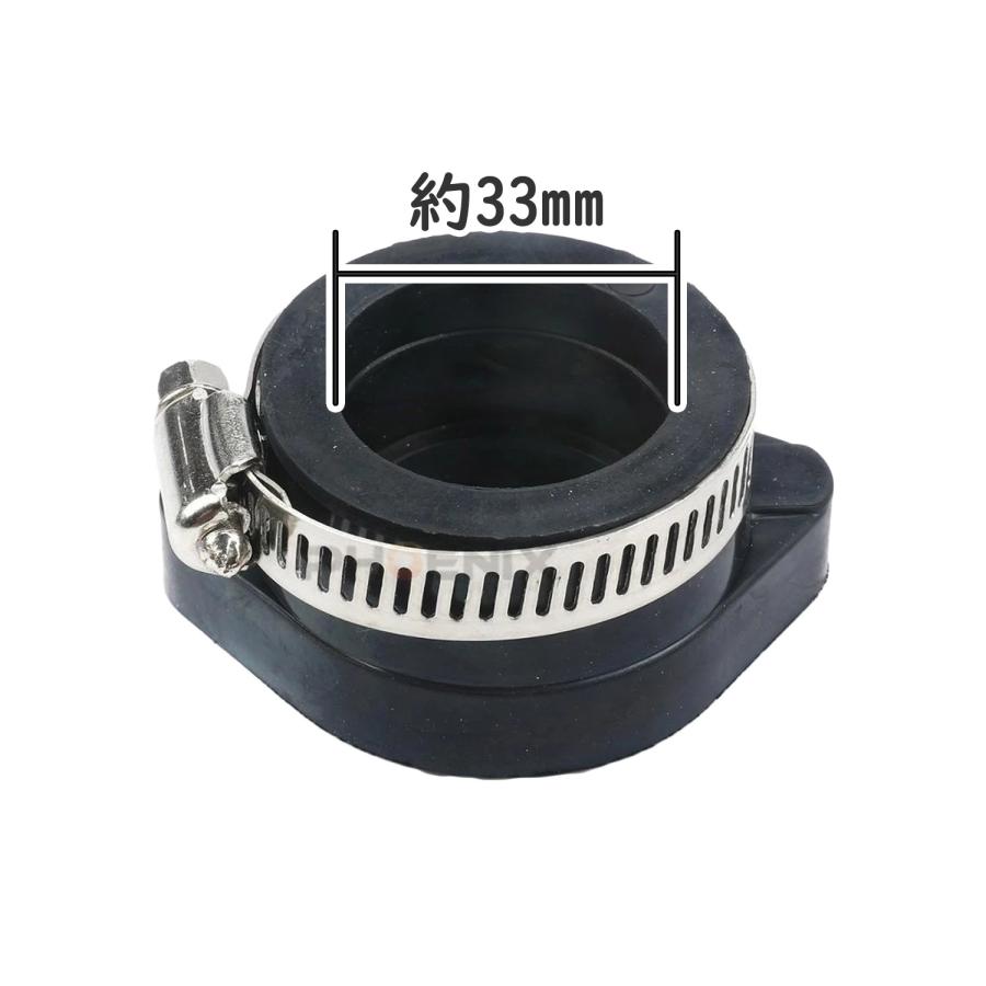 CKカスタム ラバー インシュレーター キャブレター 差込径 33mm