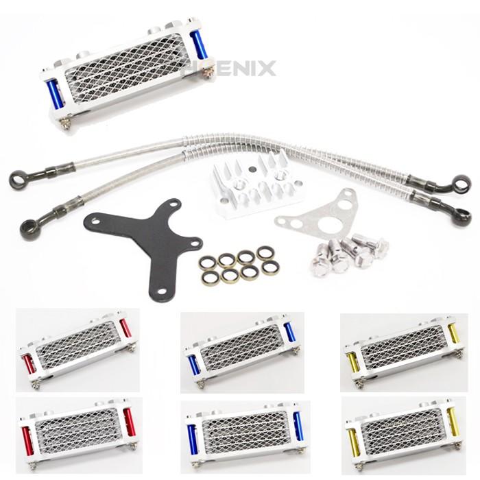 CKカスタム オイル クーラー 3段 4段 ホース セット 冷却 油冷 バイク