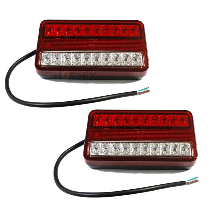 CKカスタム テールランプ LED 左右セット 12V 20連 角型 ウインカー