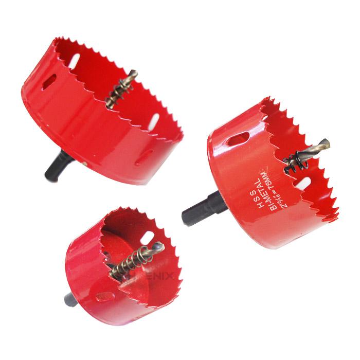 ホールソー バイメタルホールソー ホルソー ホールカッター 鉄板 穴あけ 先端工具 先端ドリル 工具 切断 65mm/ 75mm / 100mm ばら売 1個 の商品画像