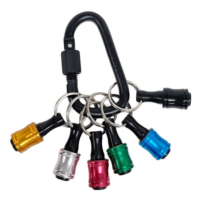 CKカスタム ビットホルダー 6個 カラビナ付 クイックキャッチャー