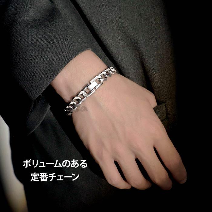 キャラクター付きブレスレット 15cm 男性用自転車チェーンブレスレット,ステンレススチールリンク