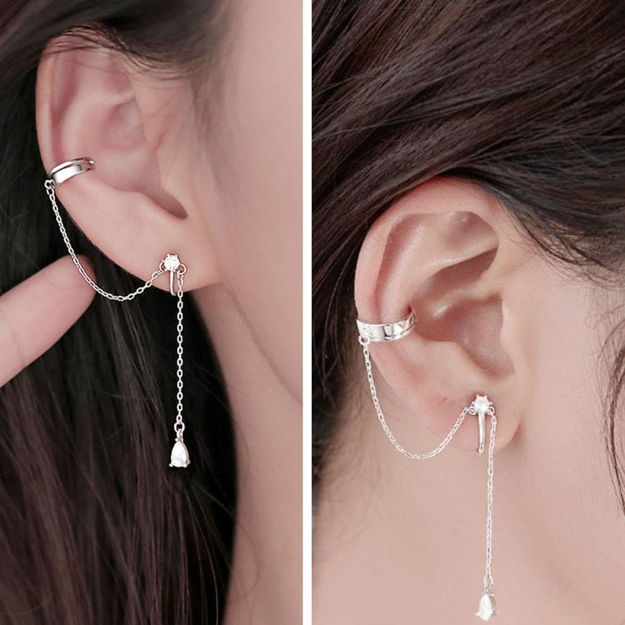 Risa（リサ） イヤーカフ フェイクピアス 金属アレルギー 対応 右耳用