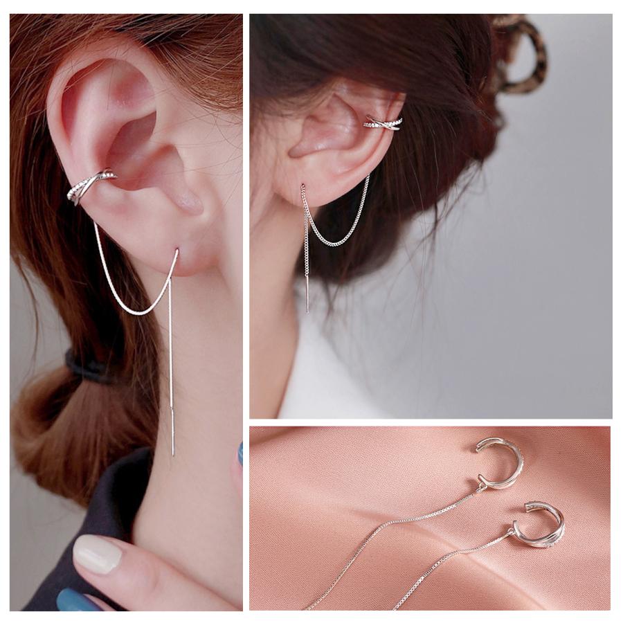 Risa（リサ） ピアス カフチェーンピアス イヤーカフ チェーンピアス