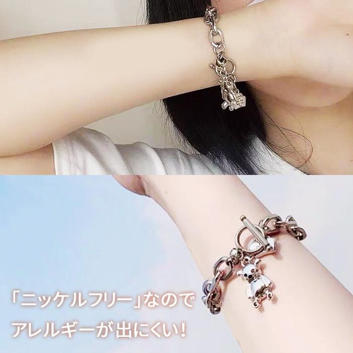 Risa（リサ） ブレスレット 金属アレルギー 対応 レディース クマ