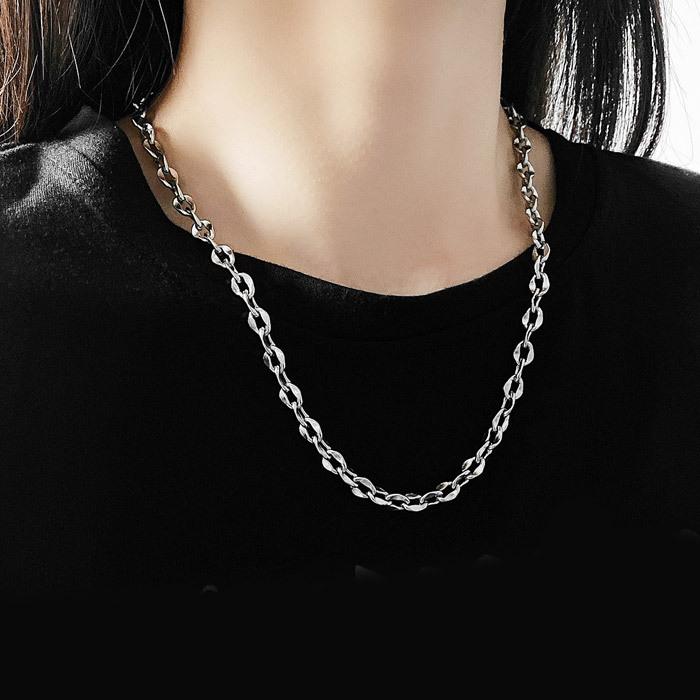 チェーンネックレス 平あずき 金属アレルギー 対応 あずきチェーン ロング ネックレス 50cm レディース メンズ チタン シンプル チェーンのみ 艶なし アジャスタ Z002 バイクパーツショップ Ck Custom 通販 Yahoo ショッピング