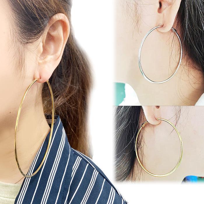 Risa ピアス フープピアス 両耳セット リング 大ぶり 小ぶり
