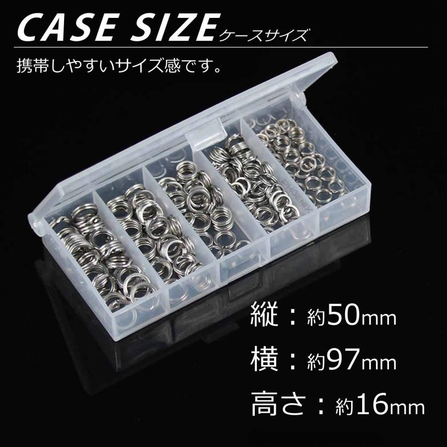 CKファクトリー スプリットリング 200個セット ケース付 ステンレス
