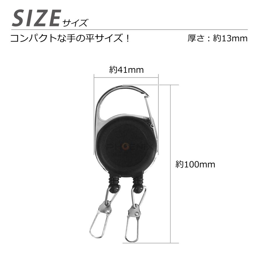 CKファクトリー リールキーホルダー ピンオンリール ダブルフック