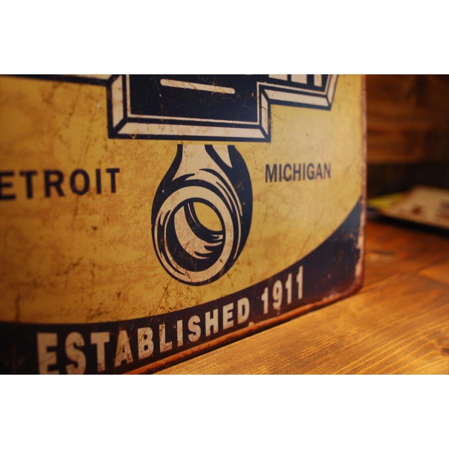 アメリカンブリキ看板 ティンサイン シボレー ピストン 315x405mm MADE