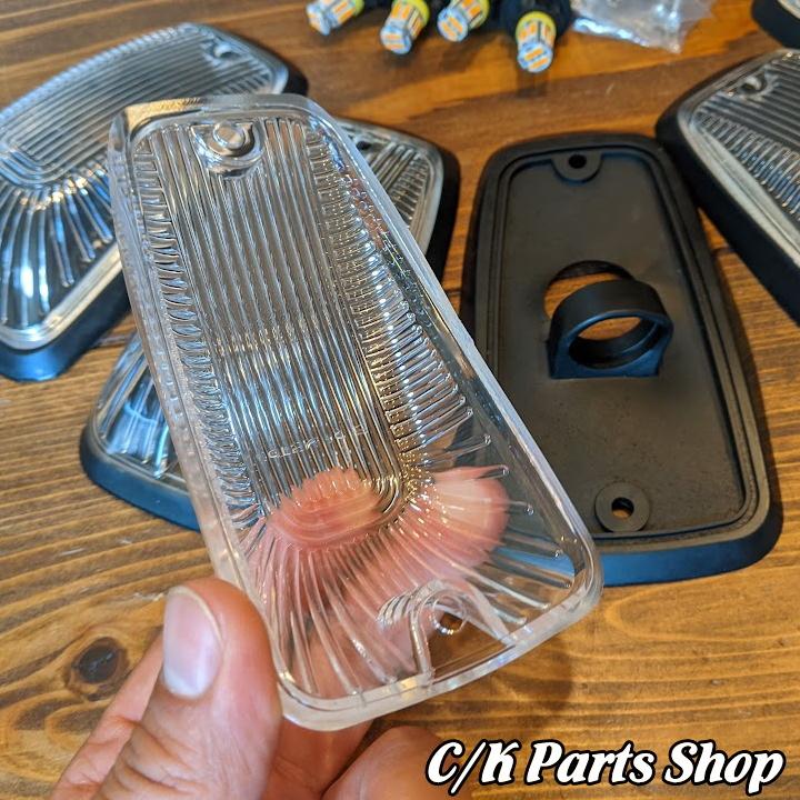 ルーフマーカーセット 汎用12V 社外廉価品 シボレータイプ クリア 5個