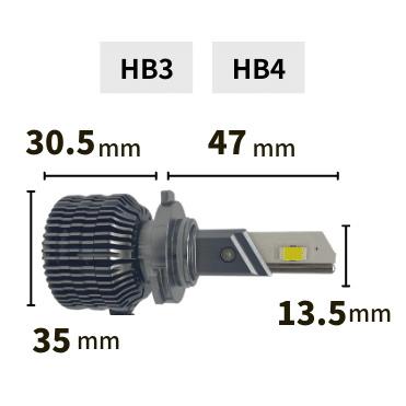 LEDヘッドライトバルブ fcl HB4/9006 電球色 ロービーム C1500 K1500