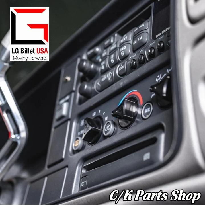 ビレットエアコンノブ 3個セット ブラック 黒 C/K95-99年 C1500 K1500