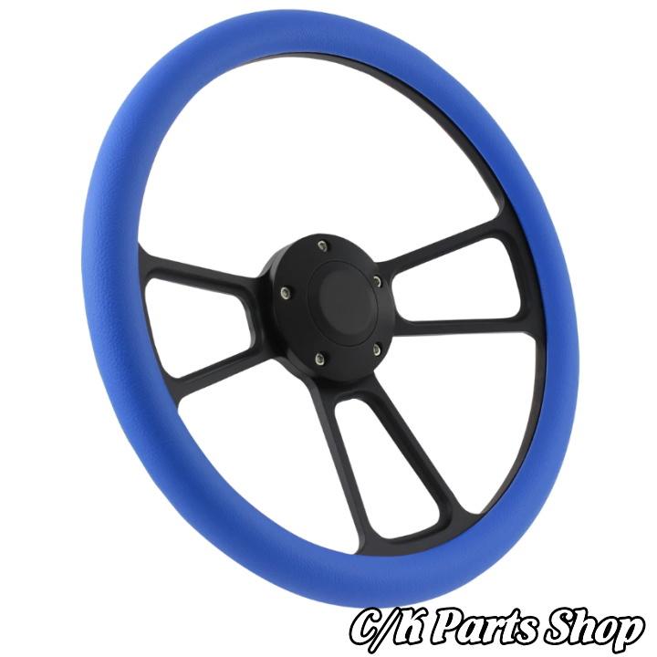 ビレットステアリングホイール 14インチ Φ35cm マッスル ハーフ ビレットステアリングホイール 14インチ Φ35cm マッスル ハーフ
