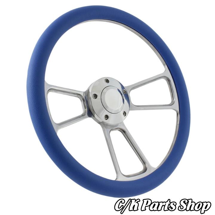 ビレットステアリングホイール 14インチ Φ35cm マッスル ハーフ ビレットステアリングホイール 14インチ Φ35cm マッスル ハーフ