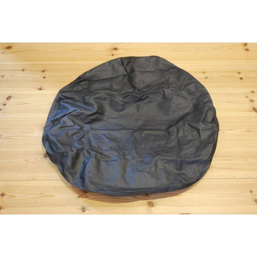 スペアタイヤカバー XLサイズ 対応外径78〜83cm PVCレザー ブラック