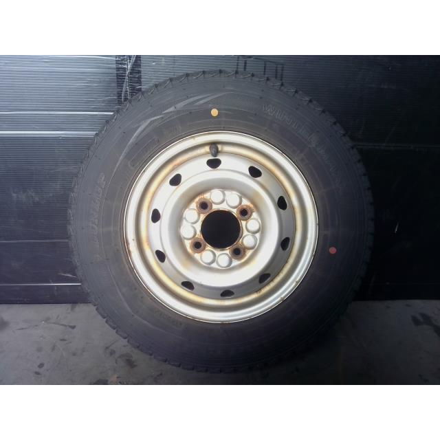 エブリイワゴン 中古 ダンロップ 軽トラ用 145R12 タイヤホイール 