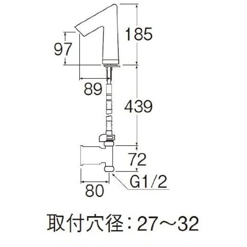 三栄　水栓金具洗面用自動水栓EY506-13