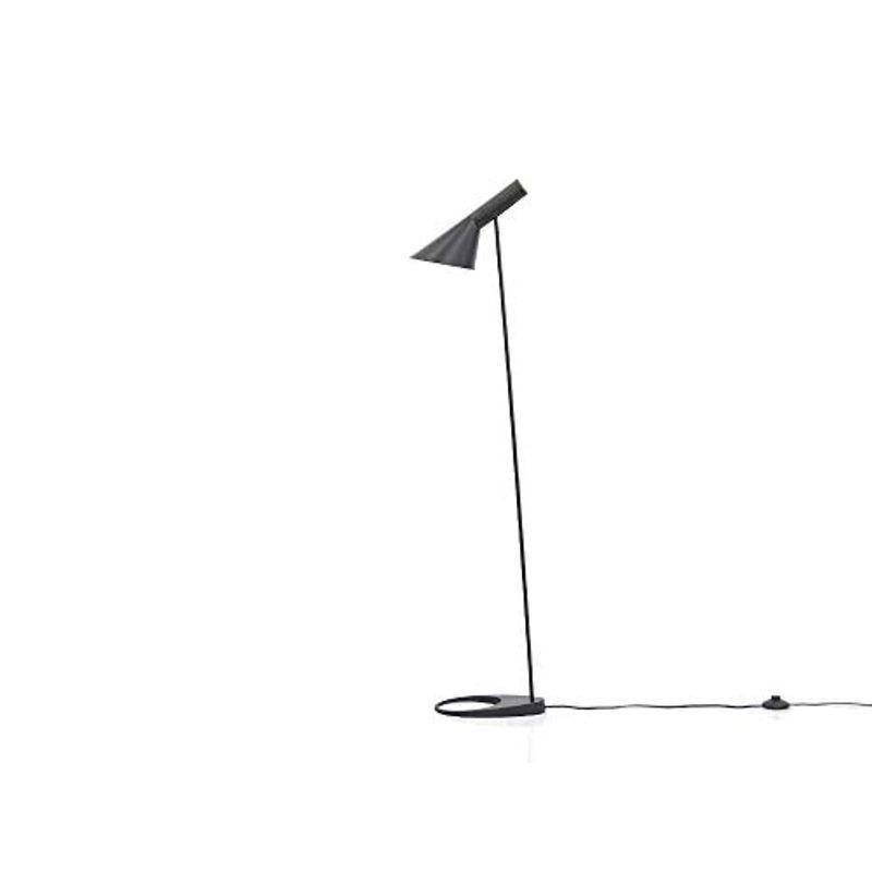 Arne　Jacobsen　(アルネ・ヤコブセン)　ブラック　リプロダクト品　フロアライト　AJ　東芝LED電球（電球色）