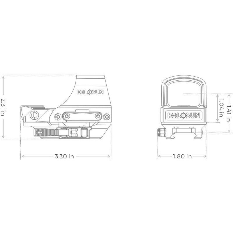 HOLOSUN　HE510C-GR　Open　Reflex　グリーン　サークルドットサイト　ソーラーモデル