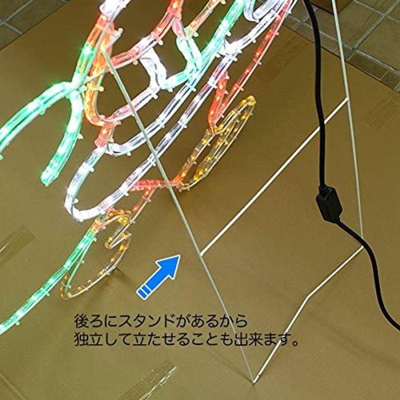モチーフライト　サンタクロース　120cm×85cm　オーナメント　電飾　防水　イルミネーション　LED