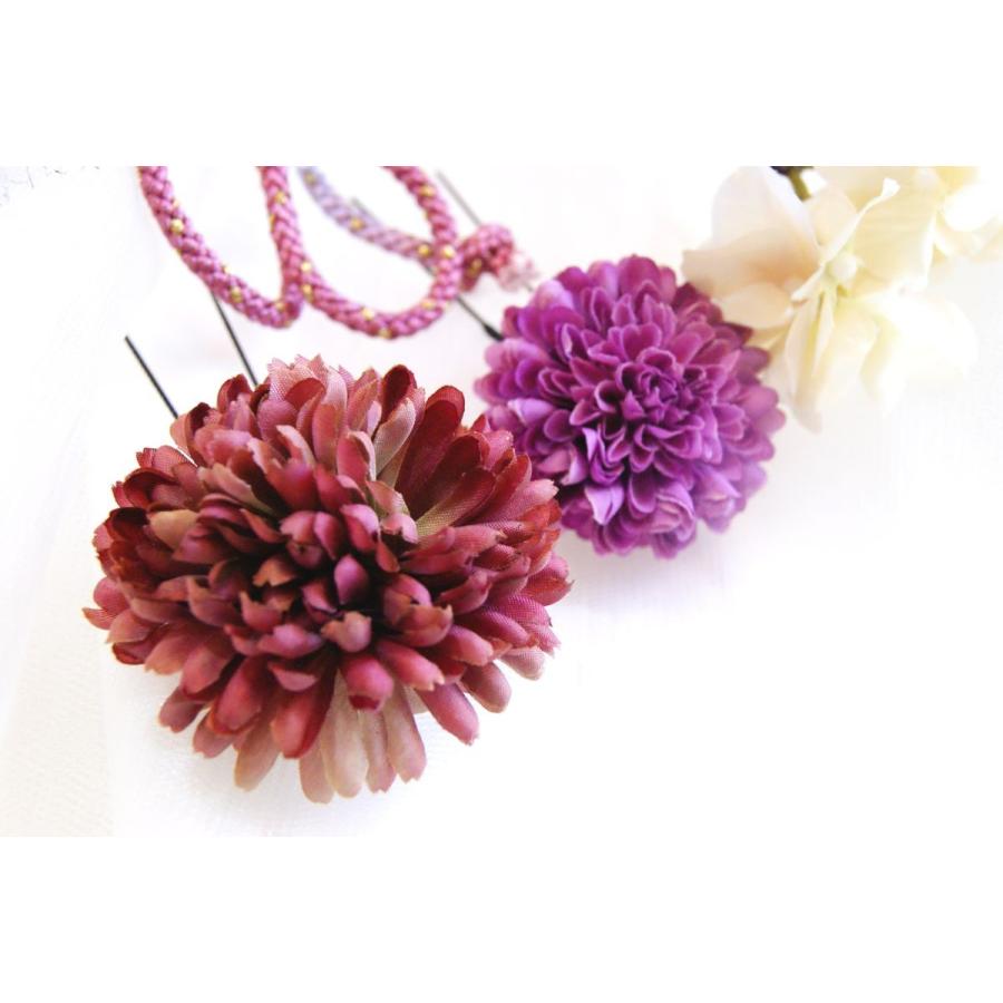 髪飾り　パープル　グリーン |  | 03