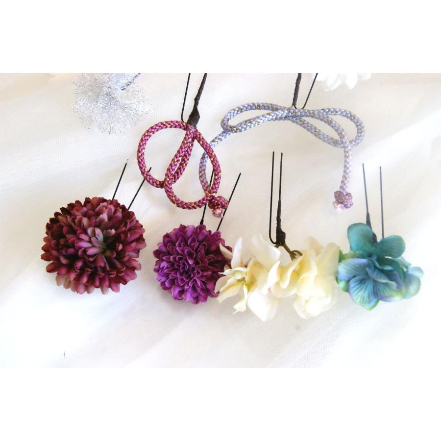 髪飾り　パープル　グリーン |  | 04