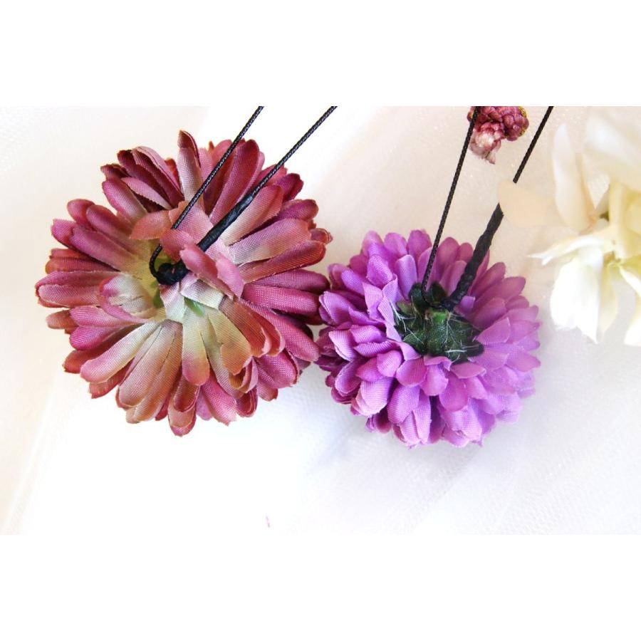 髪飾り　パープル　グリーン |  | 05