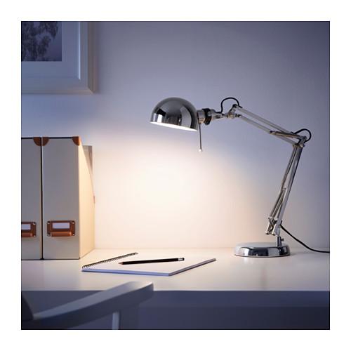 イケア（IKEA） ワークランプ ニッケルメッキ10146790 FORSA