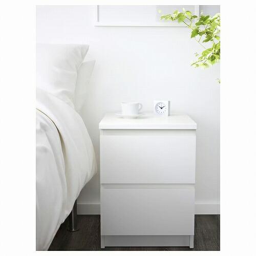 イケア IKEA チェスト(引き出し×2) ホワイト 白 40x55cm イケア IKEA チェスト(引き出し×2) ホワイト 白 40x55cm