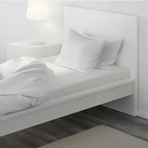 イケア（IKEA） ボックスシーツ ホワイト 白 シングル 90x200cm