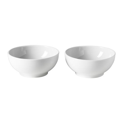 イケア（IKEA） ボウル 丸縁 ホワイト 白 9cm 小鉢 2ピース 60282997