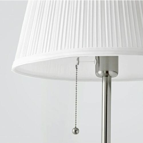 イケア（IKEA） フロアランプ ニッケルメッキ ホワイト 白 70163866