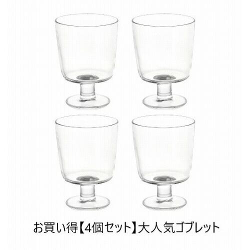 【セット商品】IKEA イケア ゴブレット クリアガラス 300ml 4個セット 90278362x4 IKEA 365+｜clair-kobe｜08