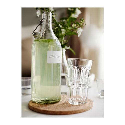 イケア（IKEA） ボトル ふた付き クリアガラス 1L a00213558 KORKEN