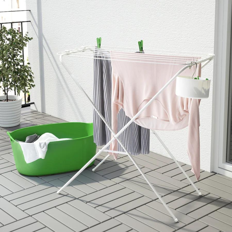 イケア（IKEA） 物干しラック 室内 屋外用 ホワイト 白 a00242891 JALL