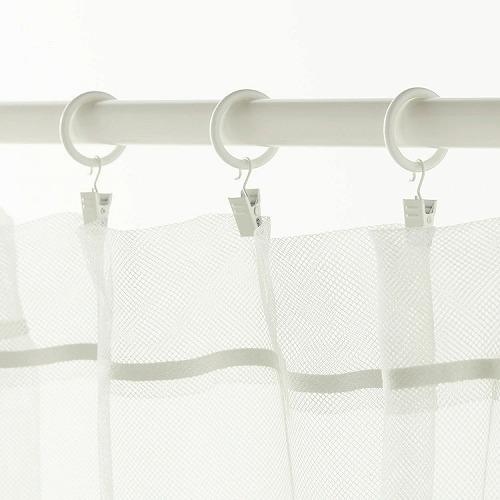 Ikea イケア Syrlig カーテンリング クリップ フック付き 10 ピース ホワイト 白 株式会社 クレール 通販 Yahoo ショッピング