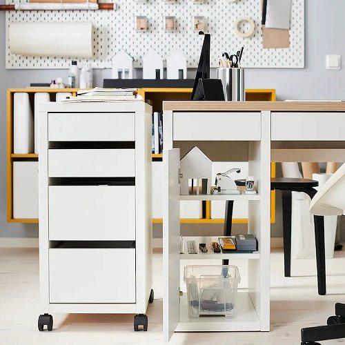 イケア IKEA 引き出しユニット キャスター付き ホワイト 白 イケア IKEA 引き出しユニット キャスター付き ホワイト 白