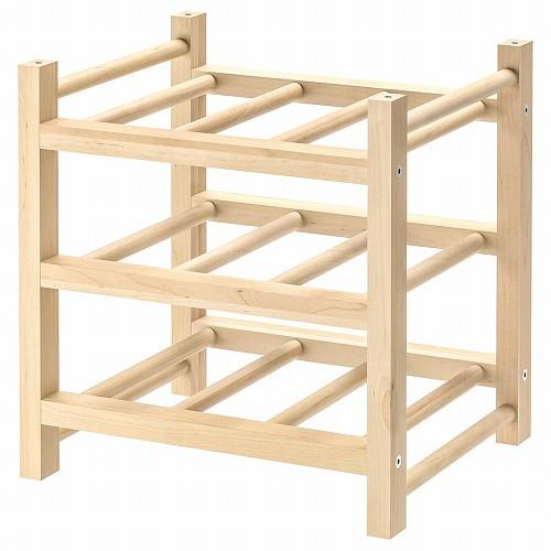 イケア（IKEA） ワインラック 9本用 無垢材 a70179594 HUTTEN フッテン