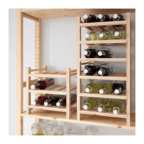 イケア（IKEA） ワインラック 9本用 無垢材 a70179594 HUTTEN フッテン