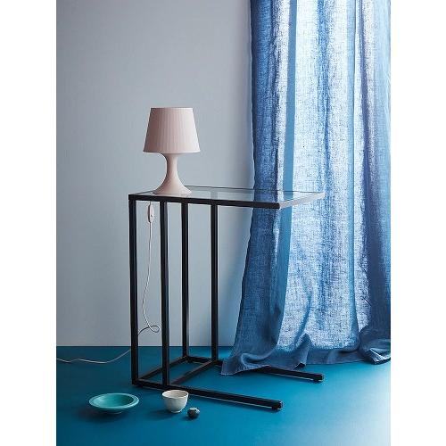 イケア（IKEA） ラップトップスタンド デスク ガラス ブラックブラウン