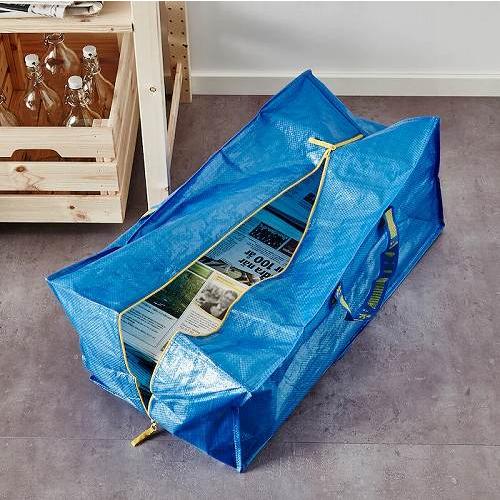 イケア（IKEA） トロリー用バッグ ブルー 青 73x35x30cm 76L a90161989