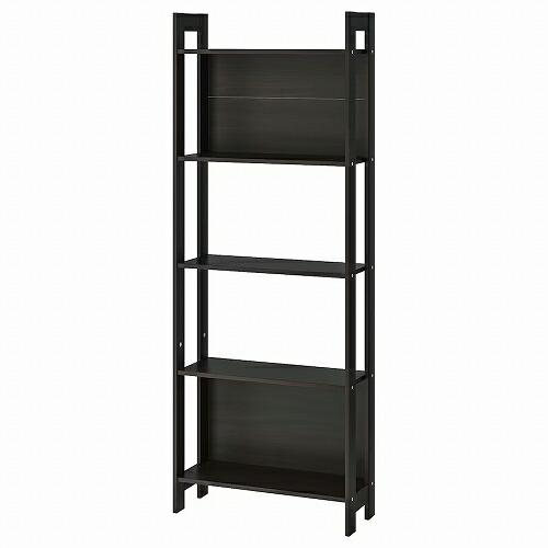イケア（IKEA） 本棚 ブラックブラウン 黒 茶 62x165cm b20178592