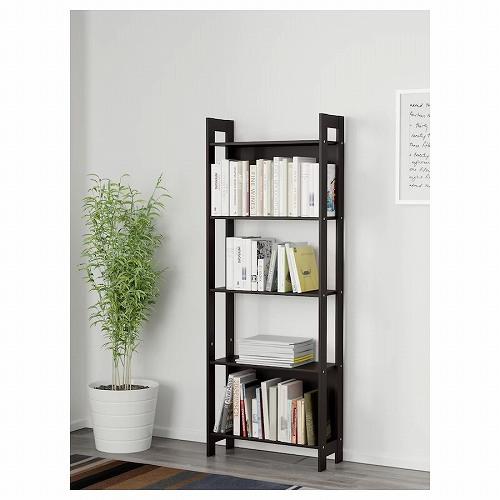 イケア（IKEA） 本棚 ブラックブラウン 黒 茶 62x165cm b20178592