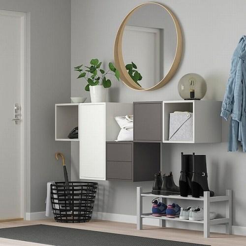 イケア（IKEA） キャビネット 扉 棚板1付き ホワイト 白 35x35x70cm