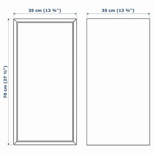 イケア（IKEA） キャビネット 扉 棚板1付き ホワイト 白 35x35x70cm